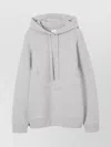 Burberry Oak Leaf Crest Cashmere Blend Oversized Hoodie In White