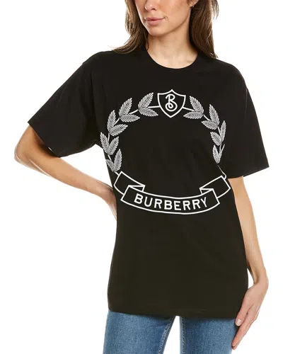 Burberry Oak Leaf Crest T-shirt In Black