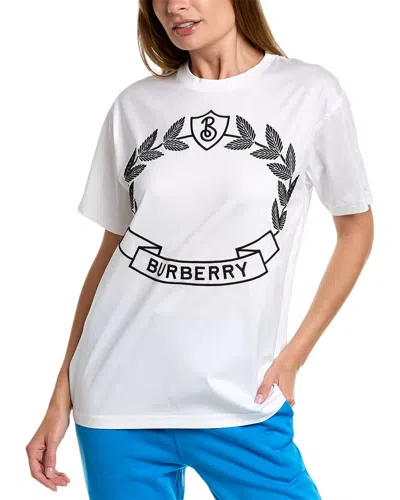 Burberry Oak Leaf Crest T-shirt In White
