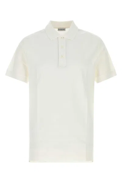 Burberry Off White Solo Polo In Neutral
