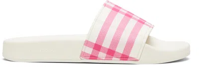 Burberry Check Slides In Multi