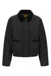 Burberry Check Lining Quilted Nylon Dorset Jacket Clothing In Black