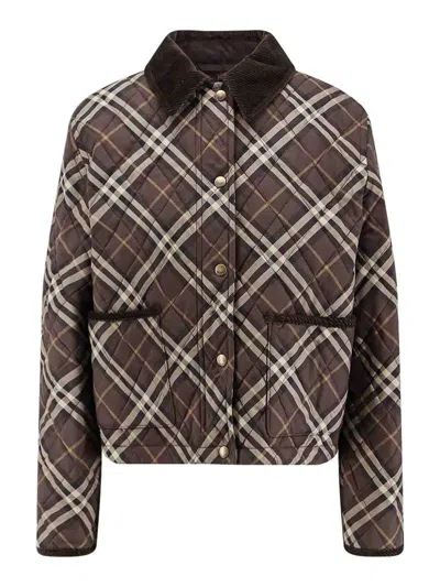 Burberry Oldham Padded Cotton Jacket In Black