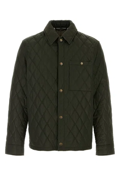 Burberry Olive Green Nylon Jacket