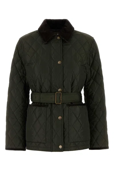 BURBERRY OLIVE GREEN NYLON JACKET