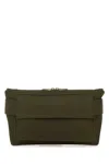 Burberry Army Green Canvas Trench Belt Bag In Olive