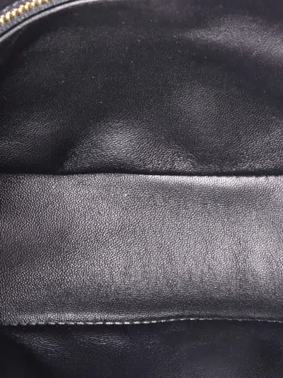 Pre-owned Burberry Olympia Flap Bag Quilted Leather Small Shoulder Bag In Black