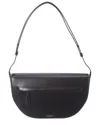 Burberry Medium Leather Olympia Shoulder Bag In Black