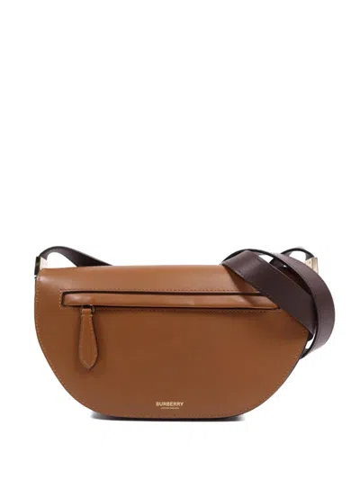 Pre-owned Burberry Olympia Shoulder Bag In Brown