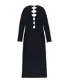Burberry Open-back Corrine Dress In Black