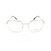 BURBERRY OPEN BOX - BURBERRY DEMO IRREGULAR LADIES EYEGLASSES BE1371 1005 52