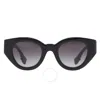 Burberry Frau Sunglass Be4390 Meadow In Black / Grey