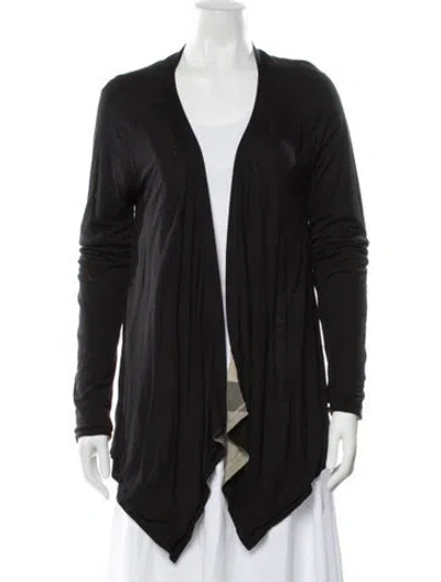 Pre-owned Burberry Open Front Sweater In Black