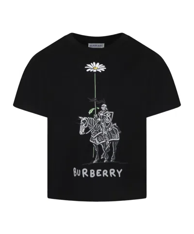 Burberry Kids' Open-necked Black Shirt