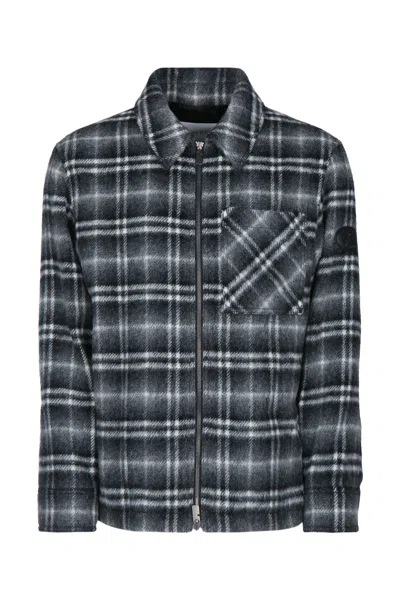 Burberry Oran Wool Blazer In Chessblkbassgrey