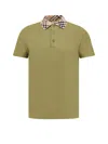 Burberry Organic Cotton Blend Polo Shirt In Green
