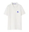 Burberry Polo Shirt With Ekd In White