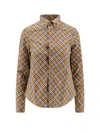 Burberry Ered Shirt With Button-down Collar