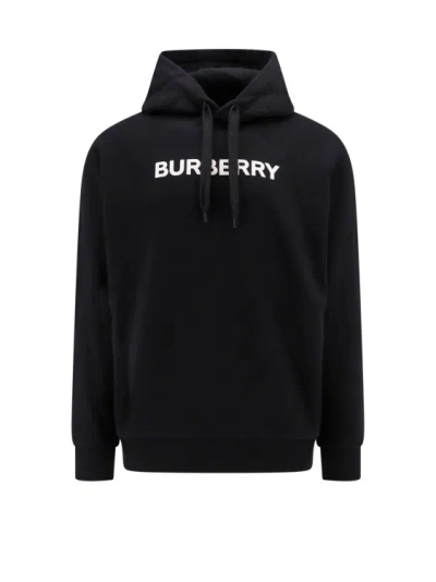 BURBERRY ORGANIC COTTON SWEATSHIRT WITH FRONTAL LOGO