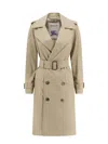 Burberry Organic Cotton Trench With Check Lining