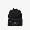 Burberry Black Backpack With Spacious Design And Padded Straps In Black