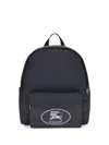 Burberry Black Backpack With Spacious Design And Padded Straps