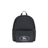 Burberry Black Backpack With Spacious Design And Padded Straps