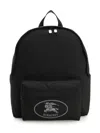 Burberry Black Backpack With Spacious Design And Padded Straps
