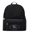 Burberry Black Backpack With Spacious Design And Padded Straps In Black