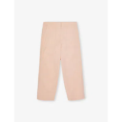 Burberry Kids' Orla Embroidered-branding Woven Trousers 4-14 Years Plush In Pink