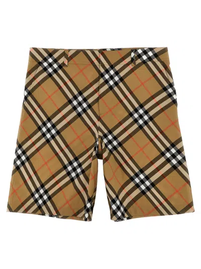 Burberry Kids' Oscar Bermuda Shorts In Neutrals