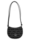 Burberry Mini Rocking Horse B-pattern Crossbody Bag In Black