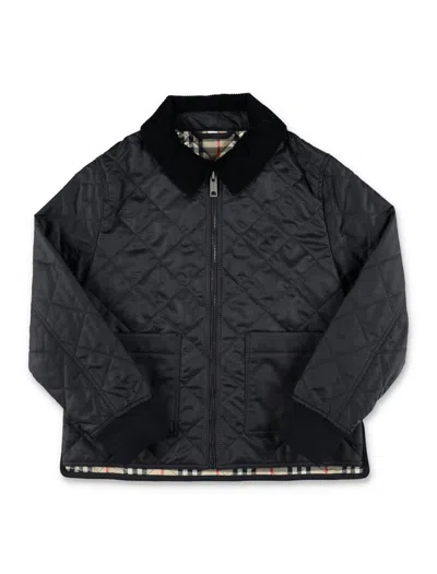 Burberry Kids' Quilted Nylon Jacket In Black | ModeSens