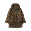 Burberry Lightweight Vintage Check Beige Parka In Brown