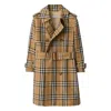 Burberry Check Cotton Twill Trench Coat In Multi