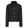 Burberry Quilted Jacket With Corduroy Details In Black
