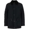 Burberry Quilted Nylon Jacket In Black