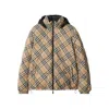 Burberry Reversible Puffer Jacket Drawstring Hem In Brown