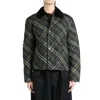 Burberry Country-style Quilted Checkered Cropped Jacket In Green