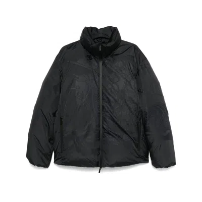 Burberry Equestrian Knight Padded Jacket In Black