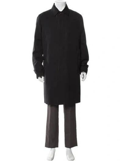 Pre-owned Burberry Overcoat In Black