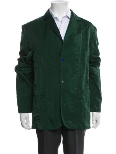 Pre-owned Burberry Overcoat In Green