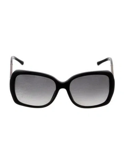 Pre-owned Burberry Oversize Gradient Sunglasses In Black