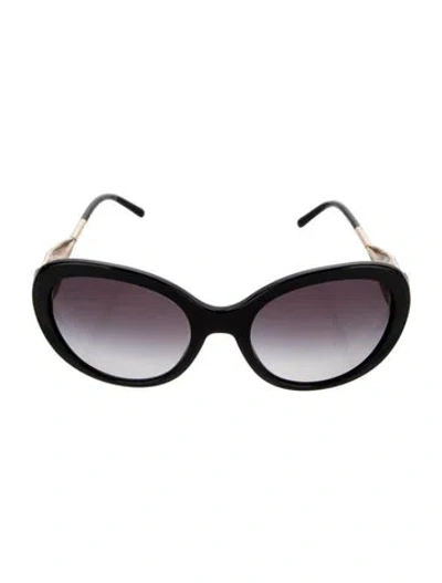 Pre-owned Burberry Oversize Gradient Sunglasses In Blue