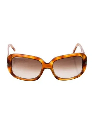Pre-owned Burberry Oversize Gradient Sunglasses In Brown