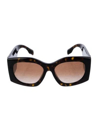 Pre-owned Burberry Oversize Gradient Sunglasses In Multi