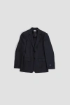 Burberry Oversize Notched-lapel Blazer In Blue
