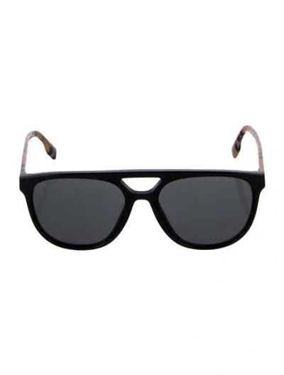 Pre-owned Burberry Oversize Tinted Sunglasses In Black