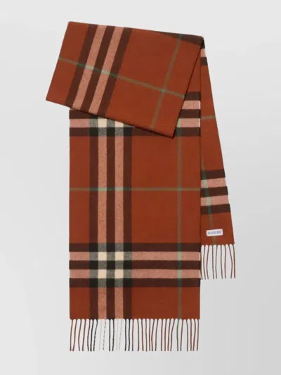 BURBERRY OVERSIZED CASHMERE SCARF CHECK DESIGN