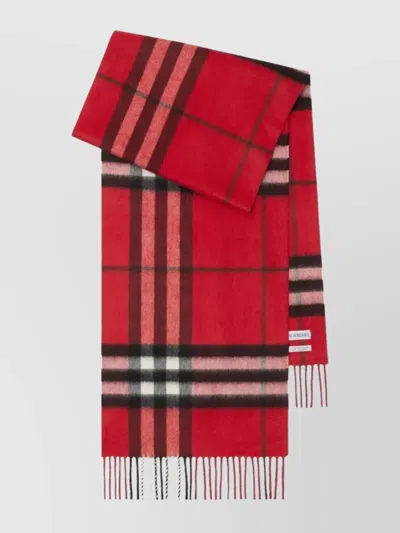 BURBERRY OVERSIZED CHECK CASHMERE SCARF